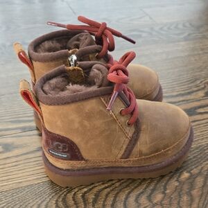 UGG Chestnut and Burgundy Kids Boots